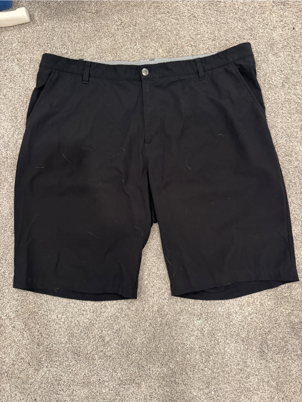 Adidas Golf Ultimate365 Black Flat Front Performance Shorts | Men’s Size 42